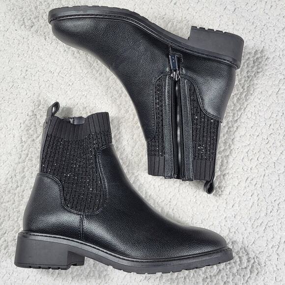 Kenneth Cole Reaction Shoes - NEW Kenneth Cole Reaction Lambert Jewel Lug Sole Booties Black Women's size 6